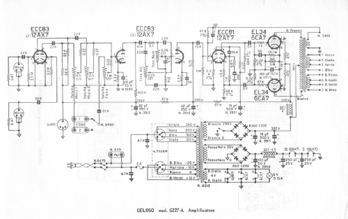 Amplificatore di Alta Qualità G227A; Geloso SA; Milano (ID = 2611752) Ampl/Mixer