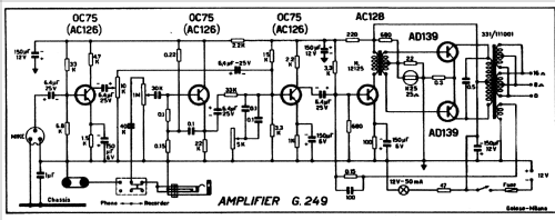 Amplificatore G249-PA; Geloso SA; Milano (ID = 396845) Verst/Mix