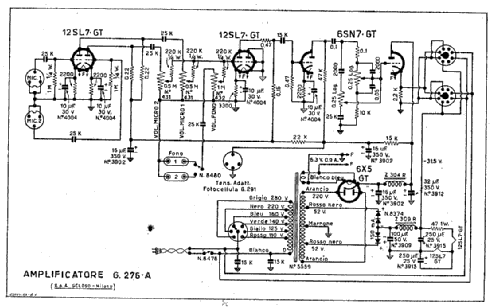 Amplificatore G.276-AN; Geloso SA; Milano (ID = 890949) Ampl/Mixer