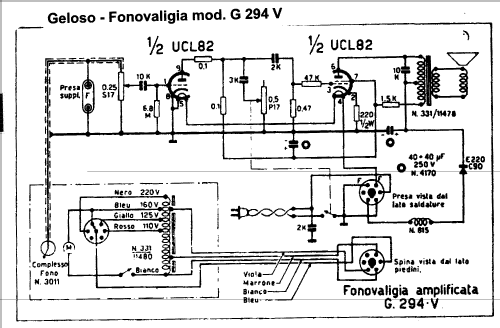 Fonovaligia Amplificata G294-V; Geloso SA; Milano (ID = 384354) R-Player