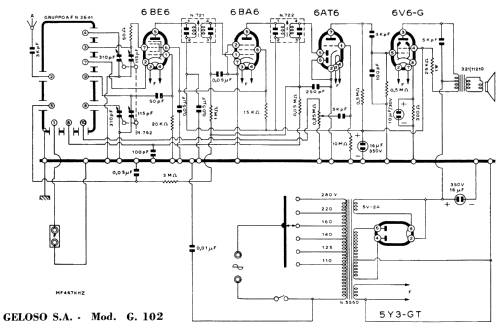 G102; Geloso SA; Milano (ID = 1032359) Radio