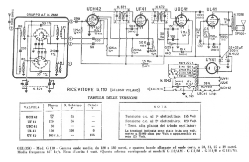 G110; Geloso SA; Milano (ID = 230523) Radio