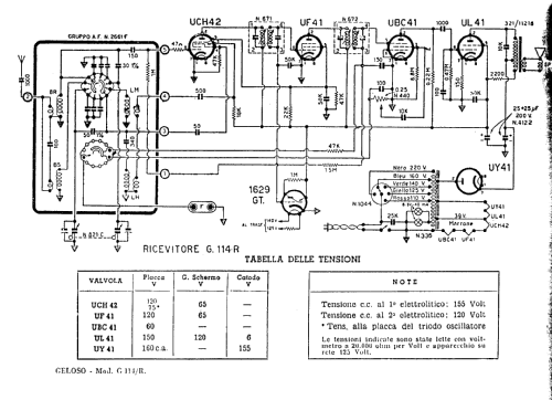 G114 /R; Geloso SA; Milano (ID = 891157) Radio