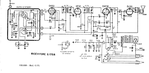 G175-R; Geloso SA; Milano (ID = 891163) Radio