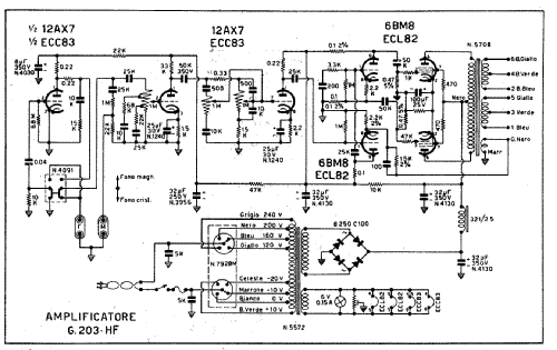 Amplificatore di Alta Fedeltà G203-HF; Geloso SA; Milano (ID = 891013) Ampl/Mixer