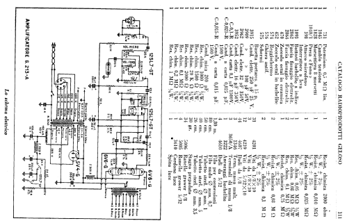 G213A; Geloso SA; Milano (ID = 279683) Ampl/Mixer