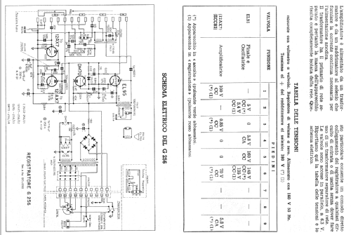 Registratore Famiglia G256; Geloso SA; Milano (ID = 179469) R-Player