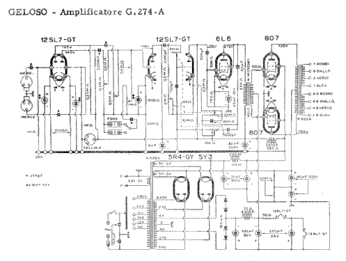 G274A; Geloso SA; Milano (ID = 890997) Ampl/Mixer