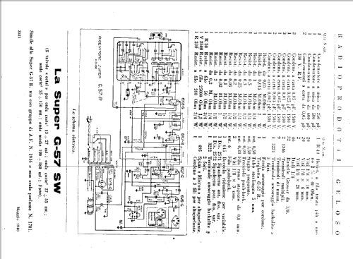 G57R-S; Geloso SA; Milano (ID = 891125) Radio