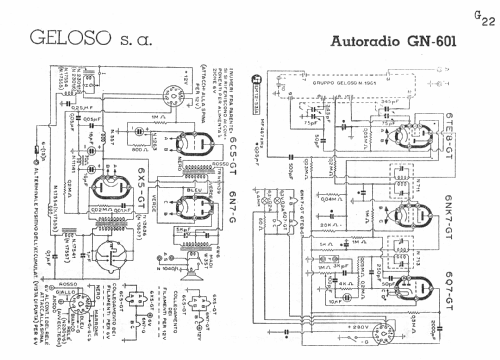 GN601; Geloso SA; Milano (ID = 207064) Car Radio