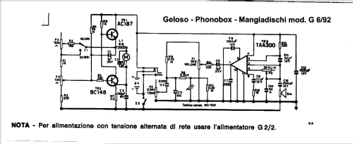Phonobox G6/92; Geloso SA; Milano (ID = 384387) R-Player