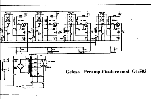 Preamplificatore Miscelatore G1/503-V; Geloso SA; Milano (ID = 384404) Ampl/Mixer