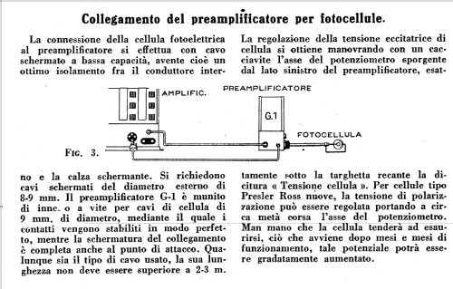 Preamplificatore per fotocellula G1; Geloso SA; Milano (ID = 391599) Ampl/Mixer