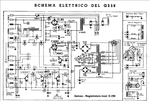 Registratore Alta Fedeltà G258; Geloso SA; Milano (ID = 384624) R-Player