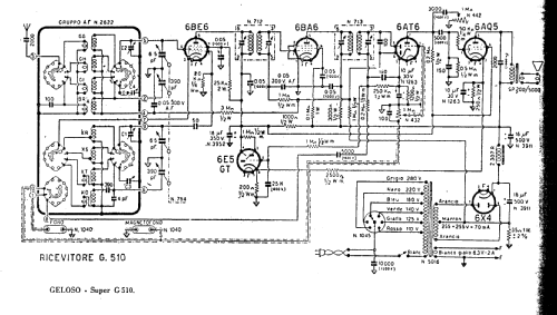 Super G510; Geloso SA; Milano (ID = 891169) Radio
