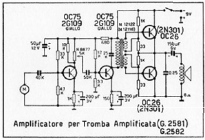 Amplivoce - Tromba Amplificata a Transistori 2581; Geloso SA; Milano (ID = 1540396) Speaker-P