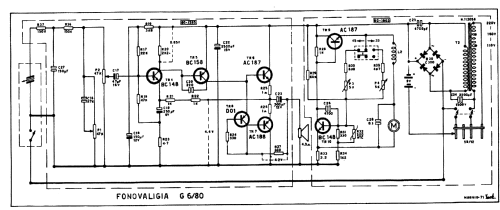 Valigetta Giradischi a Transistor G6/80; Geloso SA; Milano (ID = 401039) Ampl/Mixer