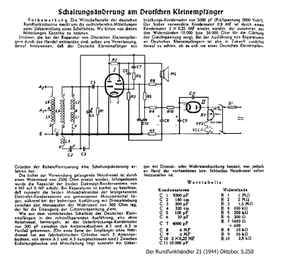 Deutscher Kleinempfänger DKE40; Gemeinschaftserzeugn (ID = 61299) Radio