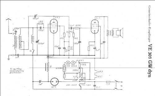 Volksempfänger VE 301 Dyn GW; Gemeinschaftserzeugn (ID = 4535) Radio