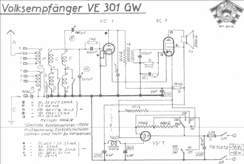 Volksempfänger VE301GW; Gemeinschaftserzeugn (ID = 797077) Radio