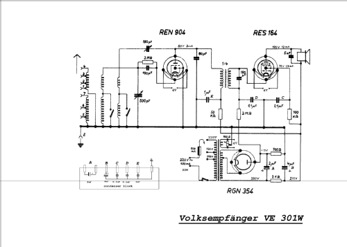 Volksempfänger VE301W; Gemeinschaftserzeugn (ID = 379999) Radio