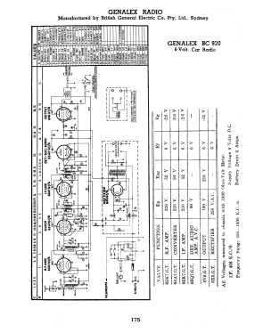 BC920; Genalex, BGE brand, (ID = 2974677) Autoradio