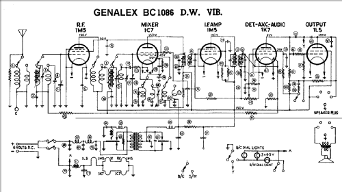 BC1086; Genalex, BGE brand, (ID = 796001) Radio