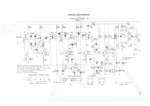 Transistor 8 TP1; General Electric- (ID = 1997229) Radio