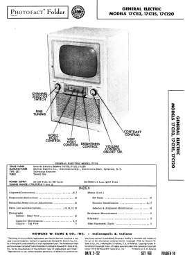 17C115; General Electric Co. (ID = 3046299) Televisión