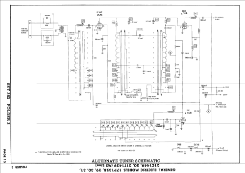 17P1331 M3 Line ; General Electric Co. (ID = 2496864) Televisión