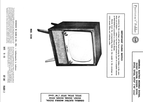 21C106 Ch= 'N' line; General Electric Co. (ID = 2667499) Fernseh-E