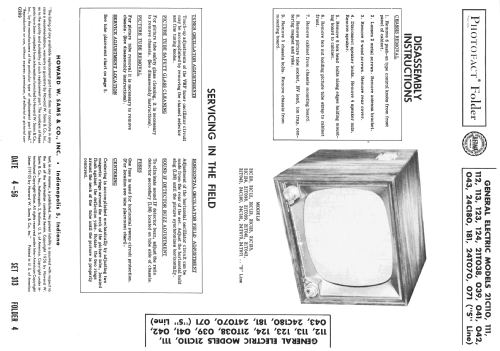 21C124 Ch= S-Line; General Electric Co. (ID = 2154048) Televisore
