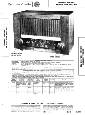 405 ; General Electric Co. (ID = 2833426) Radio