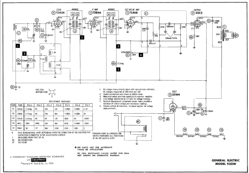 930W ; General Electric Co. (ID = 722019) Radio