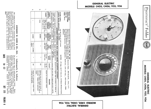 936 ; General Electric Co. (ID = 2446292) Radio