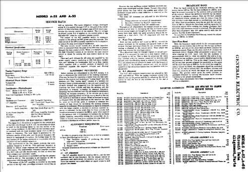 A-52 ; General Electric Co. (ID = 393522) Radio