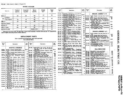 A-75 ; General Electric Co. (ID = 394938) Radio