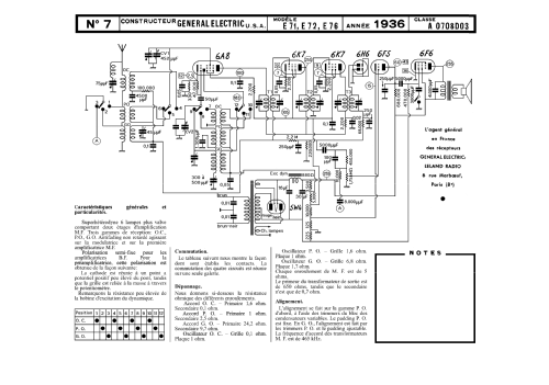 All-Wave E-76 ; General Electric Co. (ID = 533630) Radio