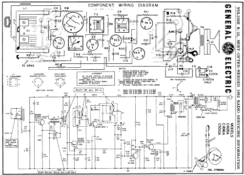 C500A ; General Electric Co. (ID = 153633) Radio