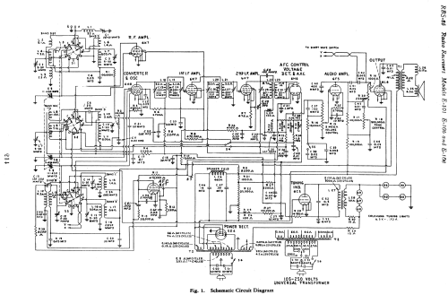 Colorama E-105 ; General Electric Co. (ID = 1741481) Radio