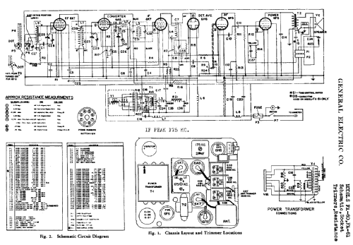 FA-61 ; General Electric Co. (ID = 404157) Car Radio