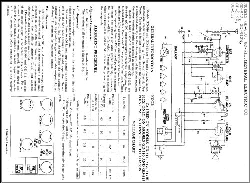 GD-512 ; General Electric Co. (ID = 335079) Radio