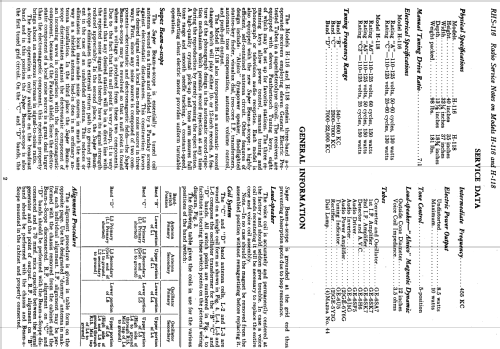 H-118 ; General Electric Co. (ID = 1116396) Radio