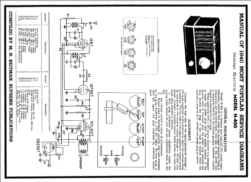 H-400 Pee Wee ; General Electric Co. (ID = 59289) Radio