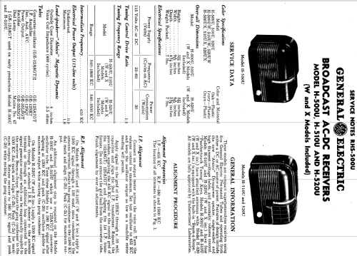 H-500UX ; General Electric Co. (ID = 1116536) Radio