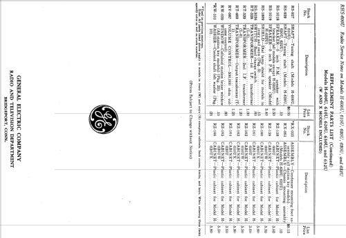 H-600U X ; General Electric Co. (ID = 1126449) Radio