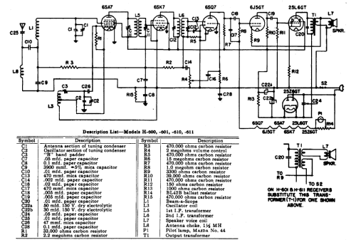 H-600X ; General Electric Co. (ID = 168235) Radio