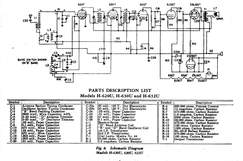 H-630U W ; General Electric Co. (ID = 168265) Radio