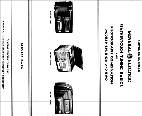 H-634 ; General Electric Co. (ID = 1127202) Radio