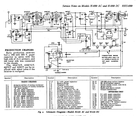 H-639 AC ; General Electric Co. (ID = 168433) Radio